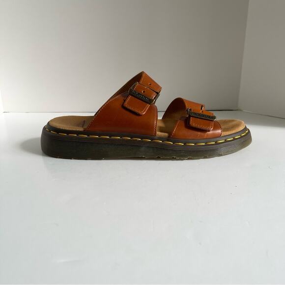 Dr Martens Leather Buckle Josef Sandals Slides - Picture 10 of 16